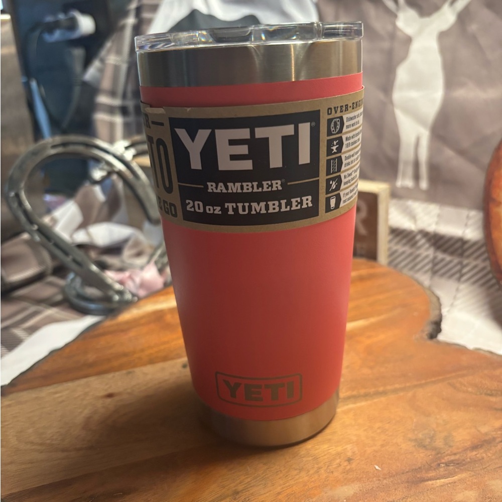 YETI Pink 20 oz Rambler Tumbler